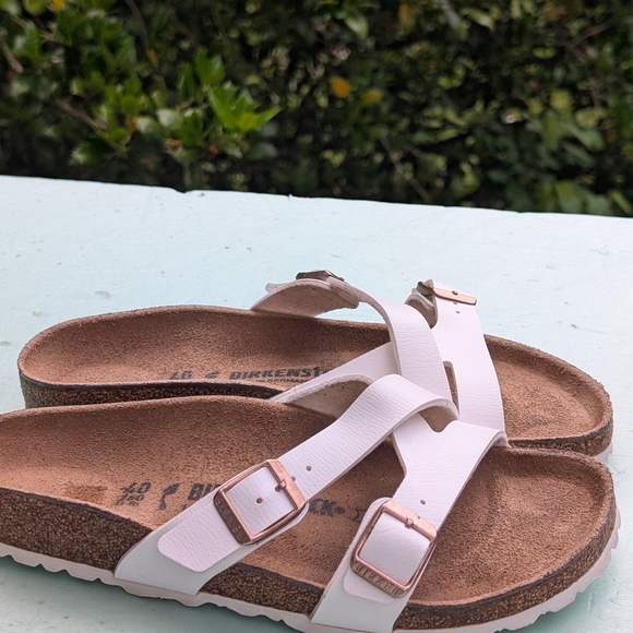 Birkenstock White Sandals with Adjustable Straps - Picture 7 of 17
